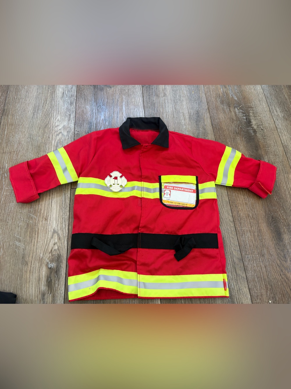 Melissa & Doug Red Play Jacket with Logo Tag